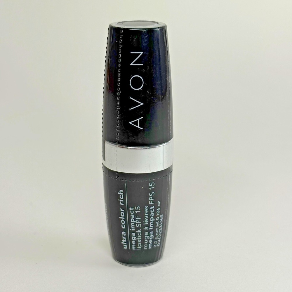 NEW Avon Ultra Color Rich Mega Impact Lipstick SPF 15 .106oz POWERFUL PLUM C201
